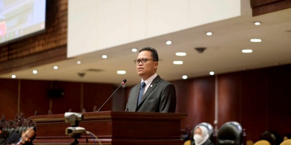 Hadiri Sidang Paripurna, Hasan Basri Sampaikan Aspirasi dan Rekomendasi Hasil Pengawasan