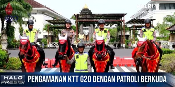 Optimalkan Pengamanan KTT G20, Polri Terjunkan Patroli Berkuda