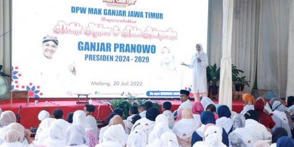 Pro Rakyat, Emak-emak di Jatim Berzikir dan Berdoa Agar Ganjar Terpilih jadi Presiden 2024