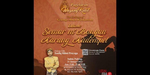 Pagelaran Wayang Kulit Bersama Dalang Cilik Toufik Hilmi, Lakon Semar Membangun Karang Kadempel