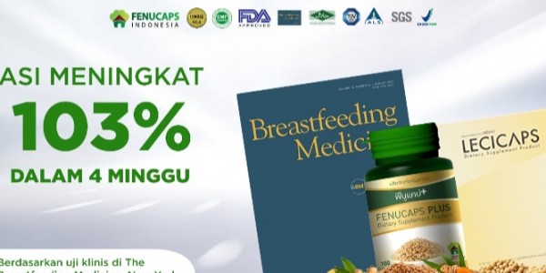 Fenucaps ASI Booster Pertama di Indonesia dengan Riset 'Breastfedding Medicine'