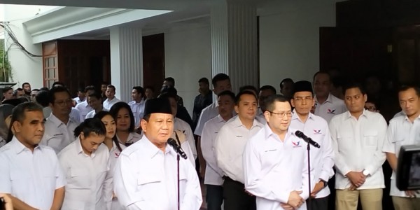 Prabowo Merasa Terhormat Disambangi Hary Tanoe