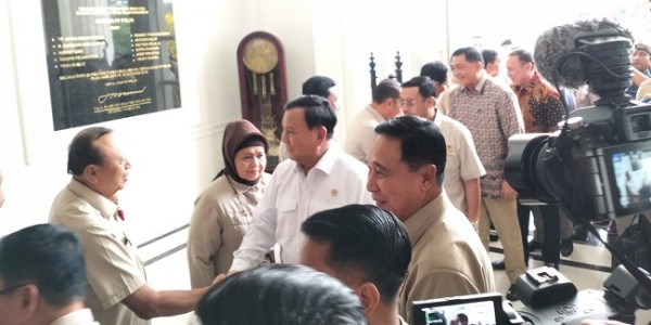 Prabowo Sambangi Kantor Purnawirawan Polri, Bahas Apa?