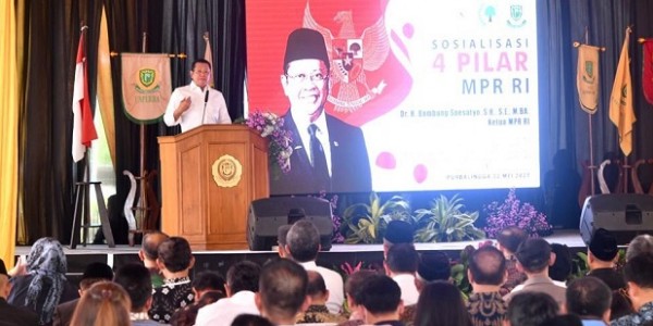 Sosialisasi Empat Pilar MPR RI di UNPERBA, Bamsoet Ajak Optimalkan Bonus Demografi Indonesia