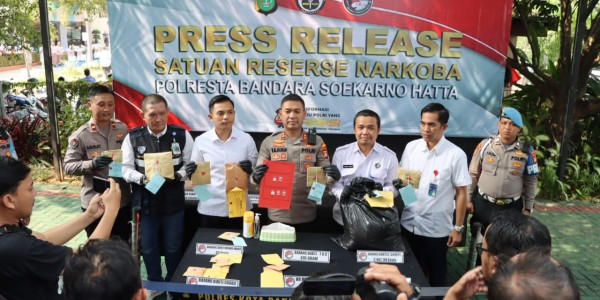 Polres Bandara Soetta Tangkap 19 Pengedar, Ini Barang Bukti Narkoba yang Disita