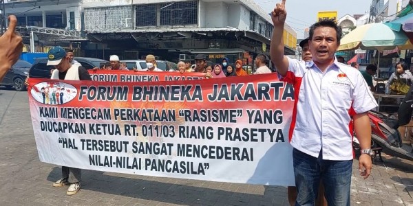 Forum Bhinneka Jakarta Unjuk Rasa di Bilangan Muara Karang Pluit,  Ini Tuntutannya