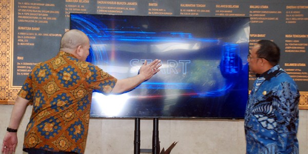 LaNyalla Resmikan Papan Informasi Digital DPD RI