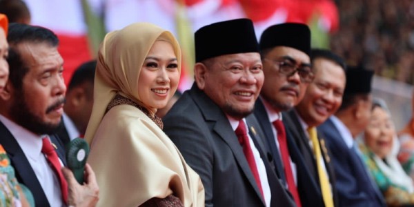 Hadiri HUT ke 77 Bhayangkara, LaNyalla Berharap Polri Tingkatkan Pelayanan