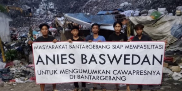 Masyarakat Bantargebang Minta Anies Umumkan  Cawapres di  Bantargebang