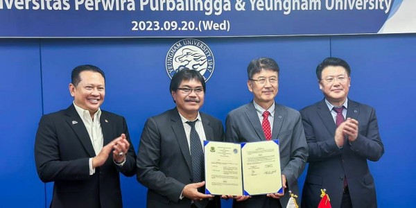 Ketua MPR RI Saksikan Penandatanganan  Kerjasama UNPERBA dengan Yeungnam University