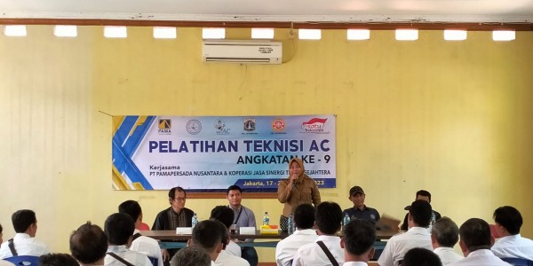 Tingkatkan Hard Skil Pemuda Angkatan Kerja, PT PAMA Gelar Pelatihan Teknisi AC