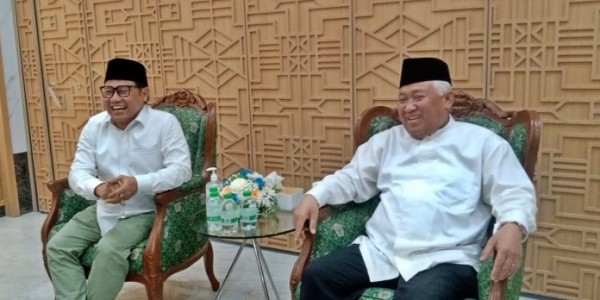 Depan Din Syamsuddin, Cak Imin Yakin Pasangan AMIN Menang 1 Putaran