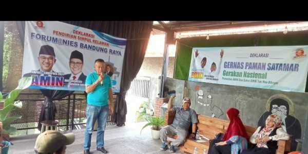 Sayap Relawan Anies Deklarasi Forum@nies Bandung Raya