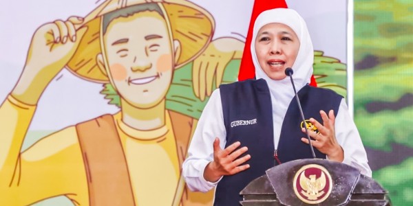 Khofifah: Terima Kasih Kerja Kerasnya Antarkan Produktivitas Padi Jatim Tertinggi Nasional Sejak 2020