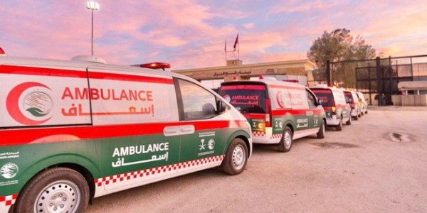 14 Ambulans Arab Saudi Masuki Jalur Gaza