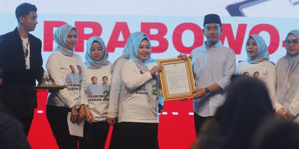 Perempuan Muda Nahdliyin Deklarasi Dukung Prabowo-Gibran