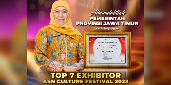 Jatim Masuk Top 7 Exhibitor ASN Culture Fest, Khofifah: Bukti Pemprov Jatim Ciptakan SDM Berkualitas