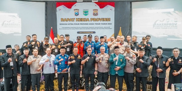 Rakerprov Senkom Mitra Polri Jatim : Fokus Jaga Kamtibmas dan Pemilu Damai 2024