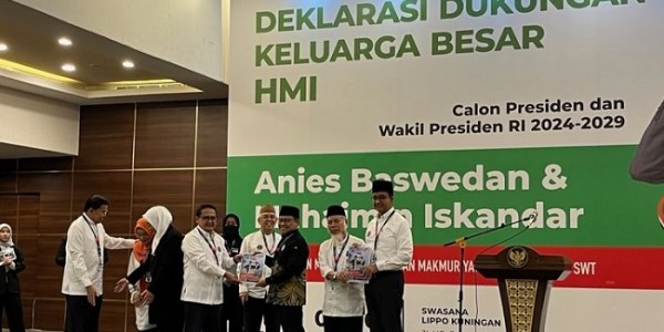 Keluarga Besar HMI Deklarasi Dukung Pasangan AMIN di Pilpres 2024