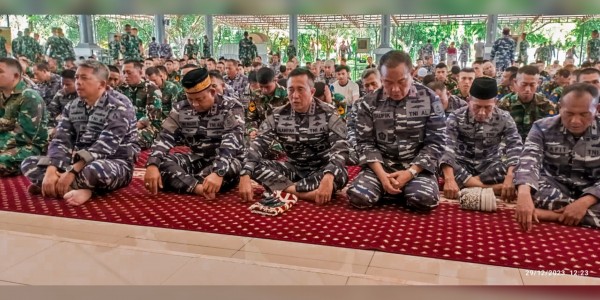 Jelang Akhir Tahun 2023, Dankodiklatal Laksanakan Doa Bersama Prajurit