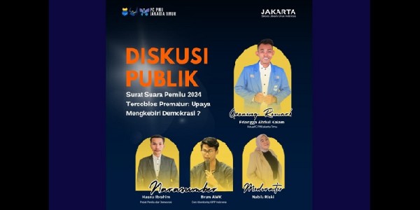 Surat Suara Pemilu 2024 Tercoblos Prematur, PC PMII Jakarta Timur Ultimatum KPU dan Bawaslu