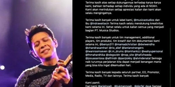 Band NOAH Resmi Pamit dari Ingar Bingar Musik Tanah Air