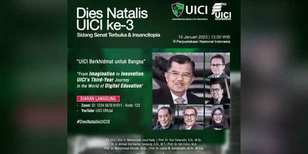 Dies Natalis ke-3, UICI Hadirkan Gagasan Para Capres Tentang Pendidikan Digital