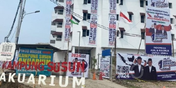 Ada Baliho AMIN di Rusun Akuarium, Bawaslu DKI: Bawaslu Jakut Sudah Lakukan Penelusuran 