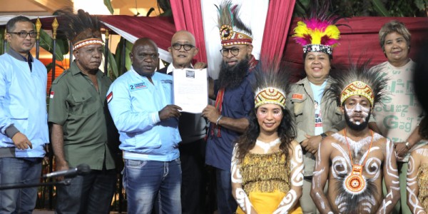 Relawan Papua Center Dukung Penuh  Prabowo-Gibran di Pemilu 2024
