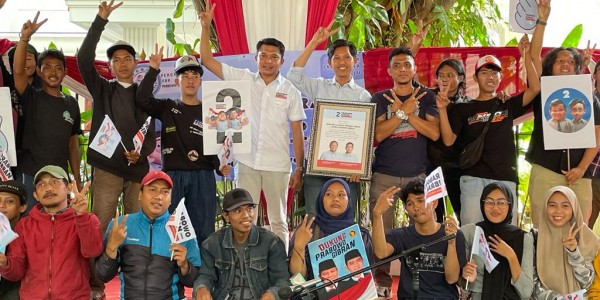 Merasa Terwakili, Relawan Perkumpulan Pemuda Deklarasi Dukung Prabowo-Gibran