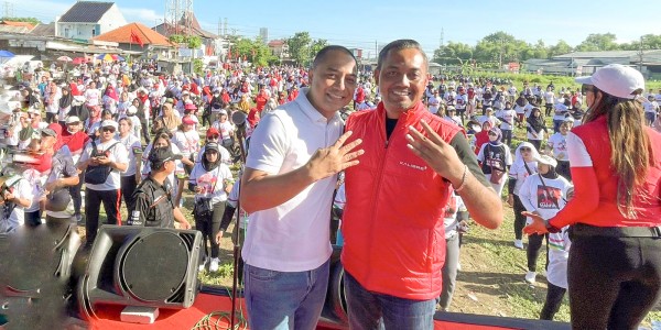 Senam & Bazar UMKM bersama Eri dan Hadrean, 1500 Orang Hadir Menangkan Ganjar-Mahfud