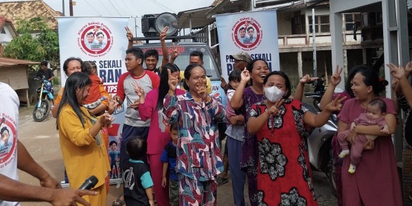 Kampanyekan Pilpres 2024 Sekali Putaran, GSP Ogan Komering Ilir Ajak Masyarakat ke TPS