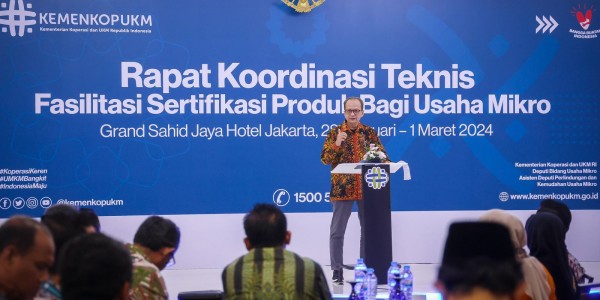 Kemenkop Perkuat Sinergi Lintas Sektor Dorong Sertifikasi Usaha Mikro