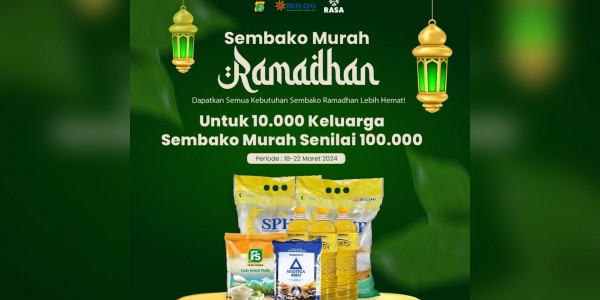 Rasa Corp Kolaborasi dengan Polda Metro Jaya dan Bulog Gelar 10.000 Sembako Murah Ramadan