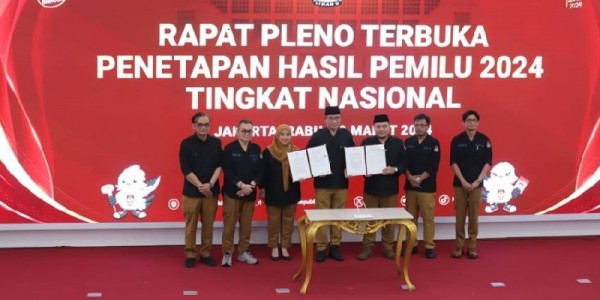 KPU RI Tetapkan PDIP Parpol dengan Raihan Suara Terbanyak di Pileg DPR RI 2024