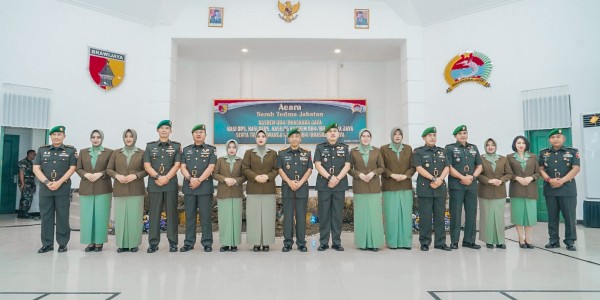 Empat PJU Korem 084/Bhaskara Jaya Laksanakan Sertijab