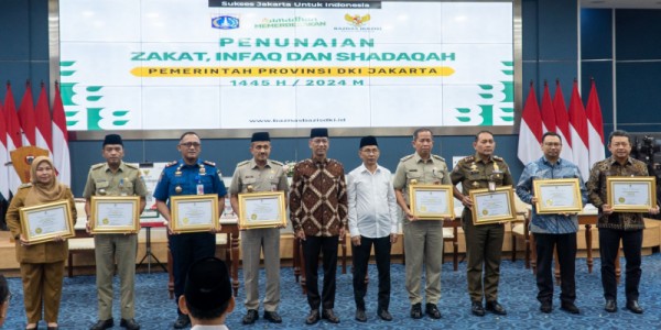 Bank DKI Terima Apresiasi Sebagai Mitra Strategis 2023 Baznas Bazis Provinsi DKI Jakarta*