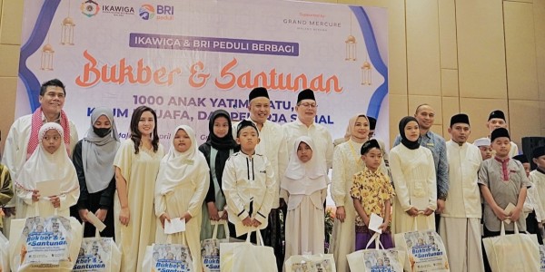 Grand Mercure Malang Mirama bersama IKAWIGA & BRI Peduli Santuni 1.000 Anak Yatim