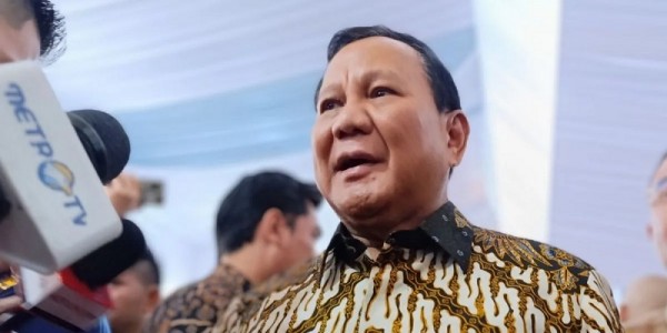 Prabowo Hadiri Open House di Kediaman Dasco