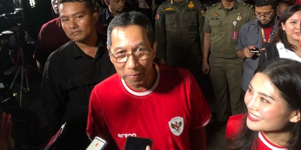 Ramai Masyarakat Nobar Indonesia vs Uzbekistan, Heru: Menandakan Bersatu Untuk Indonesia 