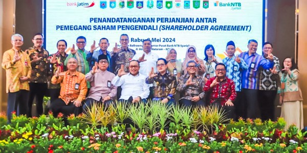 MoU Bank Jatim dengan Pemprov NTB & Bank NTB Syariah, Adhy Harap Kemajuan bagi 2 Provinsi