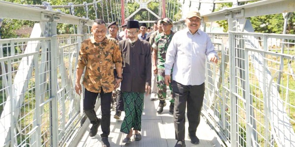 Ali Mufthi Bangun Jembatan Wot Gandul Sirotol Mustaqim Desa Tegalsari, Jetis