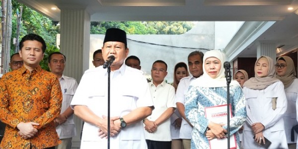 Gerindra Resmi Usung Khofifah-Emil di Pilgub Jatim 