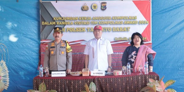 Kompolnas Pantau Inovasi Kepolisian Perbatasan di Mapolsek Tasifeto Barat, NTT  