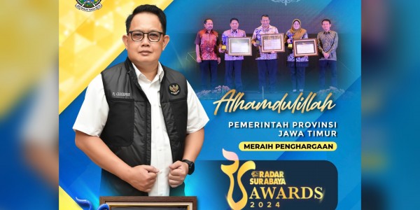 Infrastruktur Transportasi Berkembang, Pemprov Jatim Raih Penghargaan Radar Surabaya Awards 2024
