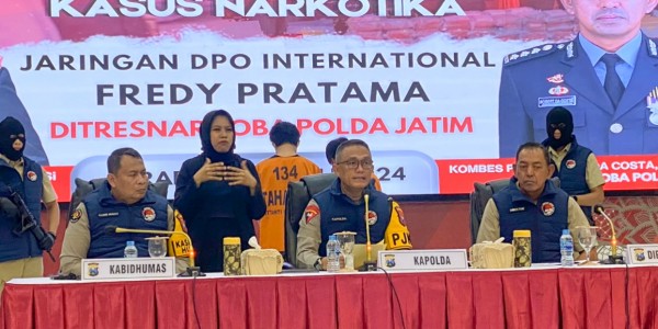 Sabu 88 Kg dan Ekstasi 2.100 Butir Senilai Rp 90 Miliar Berhasil Diungkap Polda Jatim