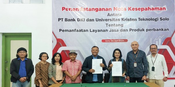 Dukung Transaksi Perbankan, Bank DKI Jalin Kerja Sama Dengan Universitas Kristen Teknologi Solo