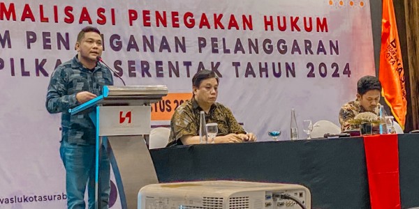 Antisipasi Potensi Pidana Pilwali 2024, Bawaslu Surabaya Gelar Optimalisasi Penegakan Hukum