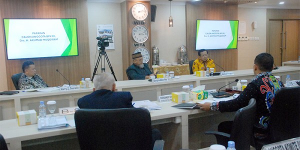 DPD RI Gelar Fit and Proper Test Calon Anggota BPK RI