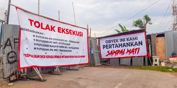 Sengketa Tanah 9,8 Hektar di Tambak Oso, Korban: “Obyek Ini Kami Pertahankan Sampai Mati”
